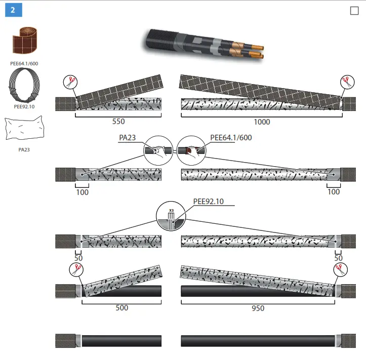 ENSTO HJP11 2402C Heat Shrink Joint - Fig 7