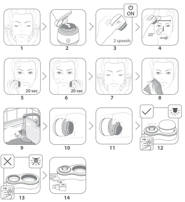 Rowenta LV4010F0 Facial Brush-2