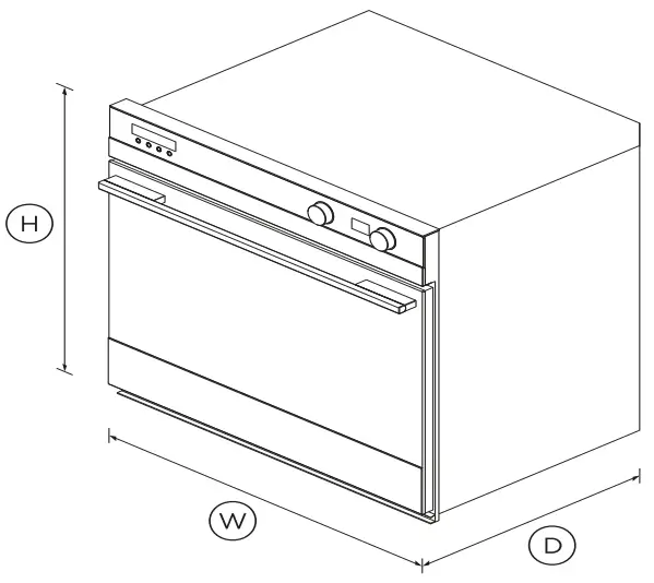 OB30SDEPX3N 30 Inch Selfcleaning Oven Dimension