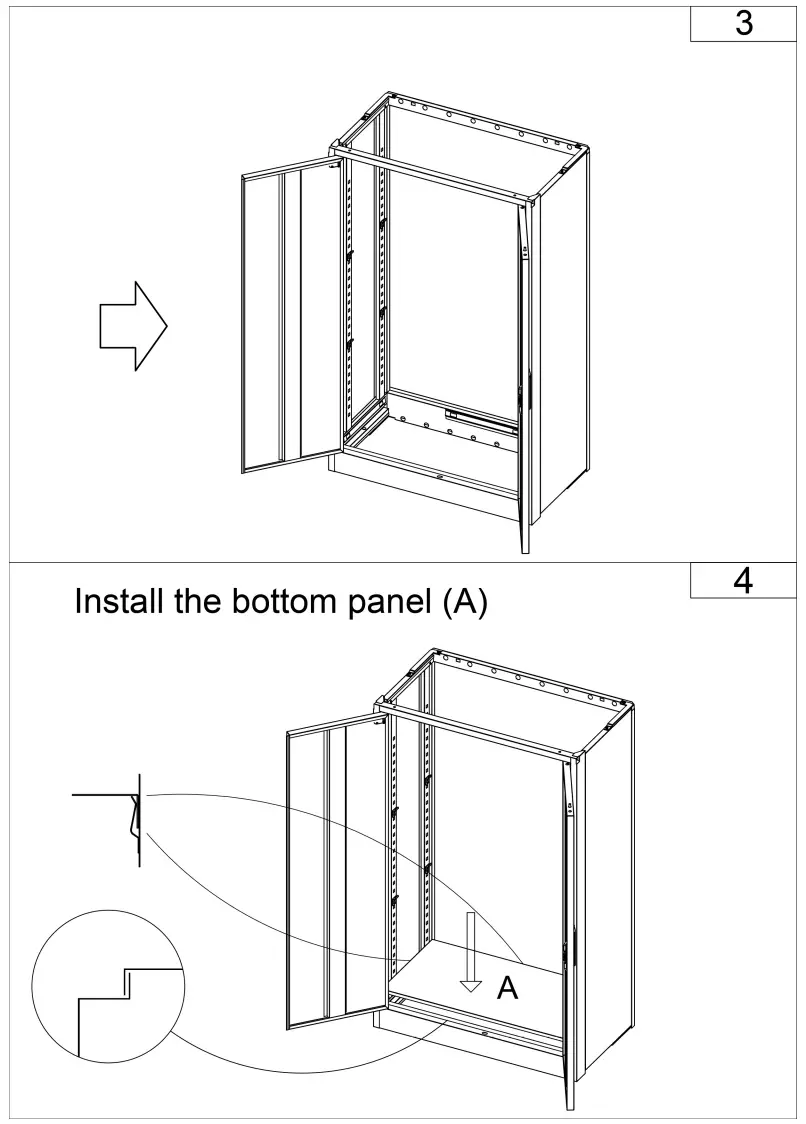 Tatahance W124747827 Z Black Locking Metal File Cabinet - fig2