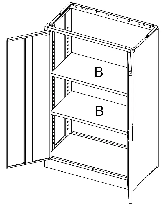 Tatahance W124747827 Z Black Locking Metal File Cabinet - fig3