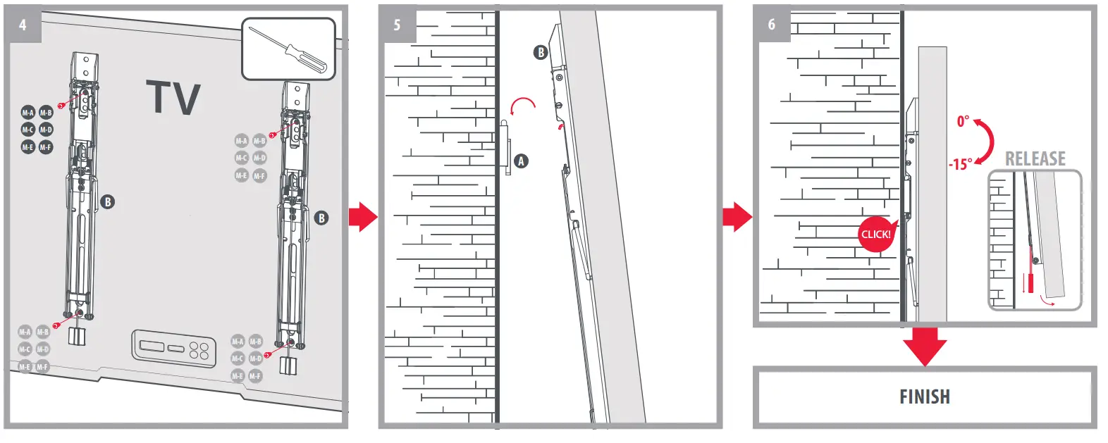 ONE FOR ALL WM6629 Ultra Slim TV Wall Mount fig 1