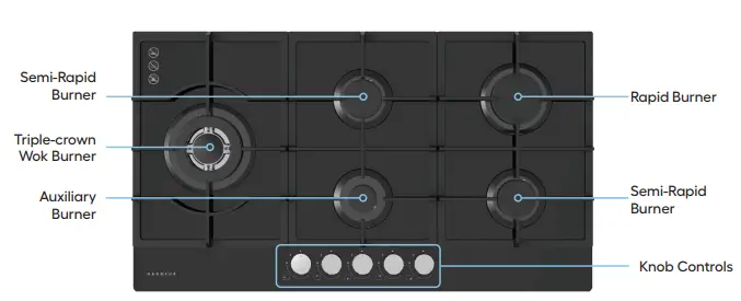 HARBOUR-HBRCGG905W-90cm-Glass-Gas-Cooktop-fig1