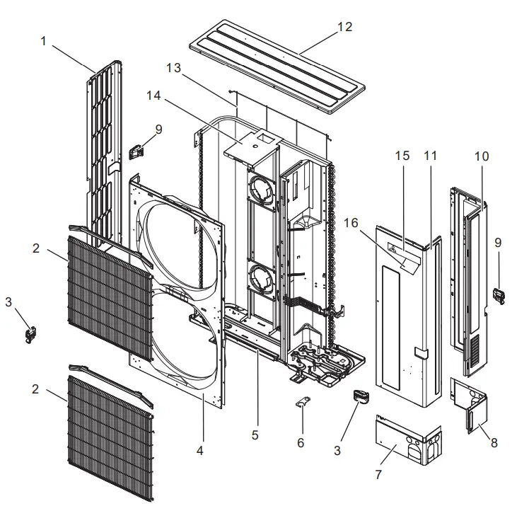 MITSUBISHI-ELECTRIC-MXZ-SM36NAM-U1 -Multi-Zone-Ductless-Heat-Pump-Condenser-FIG1
