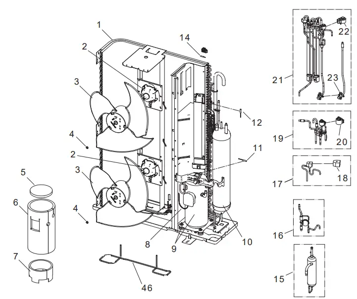 MITSUBISHI-ELECTRIC-MXZ-SM36NAM-U1 -Multi-Zone-Ductless-Heat-Pump-Condenser-FIG7