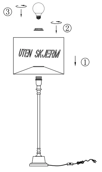 NOVA LIFE 23121-045 Interior Table Lamp - fig1