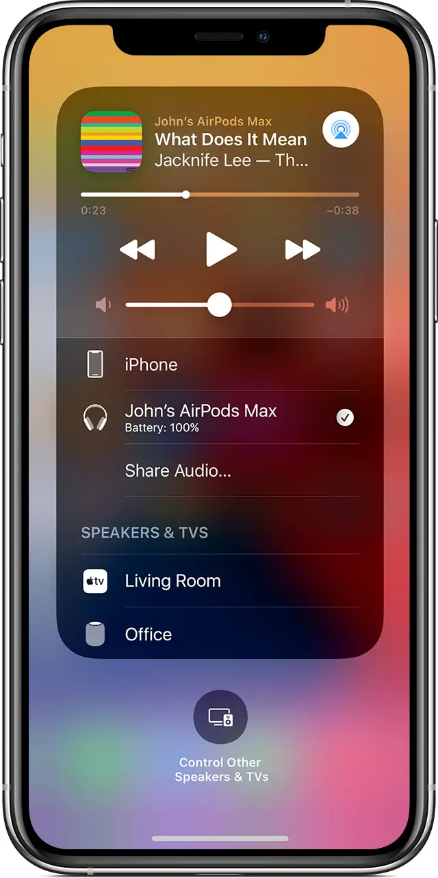 Switch audio between devices