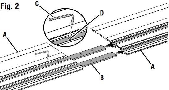 RYOBI A73TS01 55 Inch Accessory Track-fig3