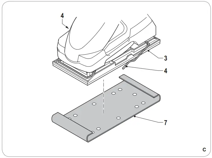 sanding paper clamps
