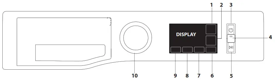 Hotpoint NM11 964 BC A Freestanding Washing Machine - CONTROL PANEL