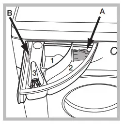 Hotpoint NM11 964 BC A Freestanding Washing Machine - DISPENSER DRAWER