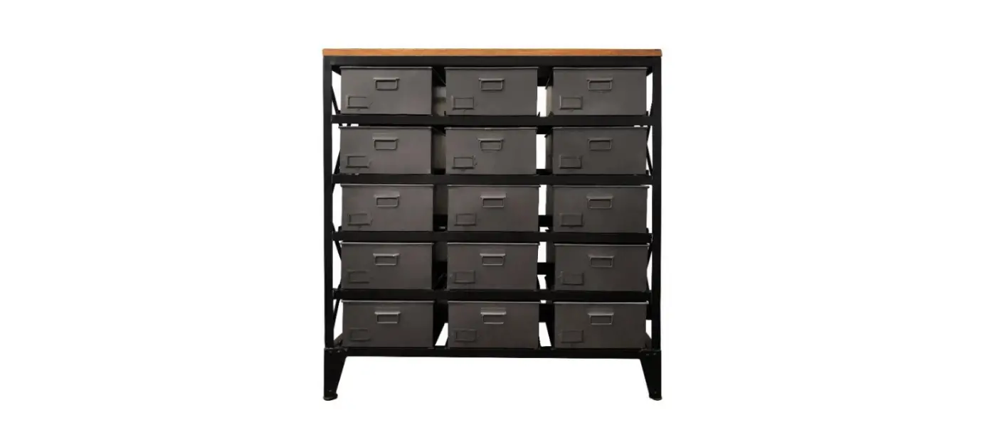 Yosemite Home Decor Yfur-sba3093 Distressed Metal And Mango Storage Chest User Manual