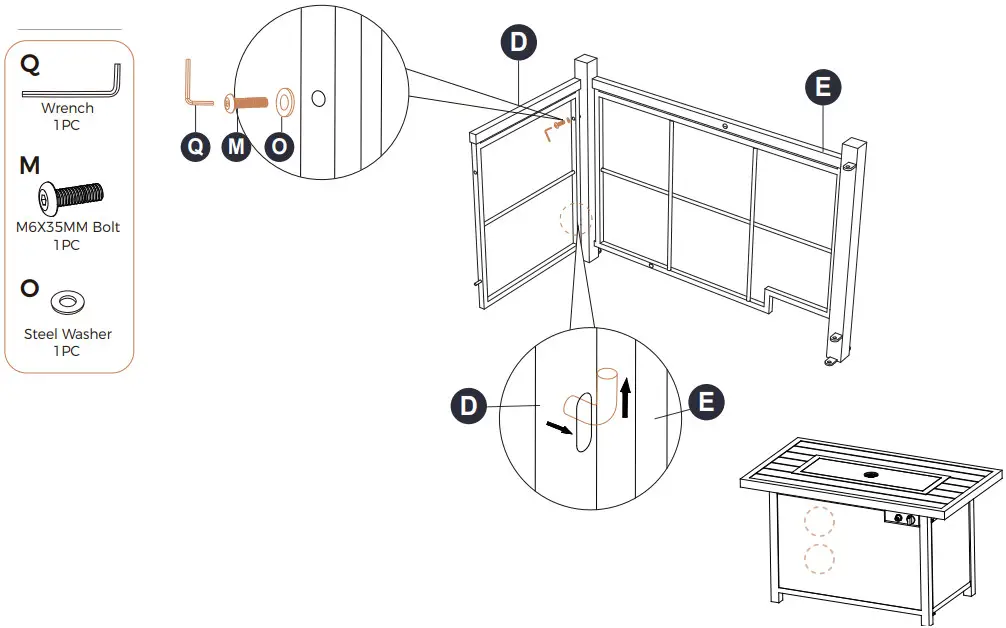HAPPATIO B09ZQBD7DR Outdoor Fire Tables - Figure 3