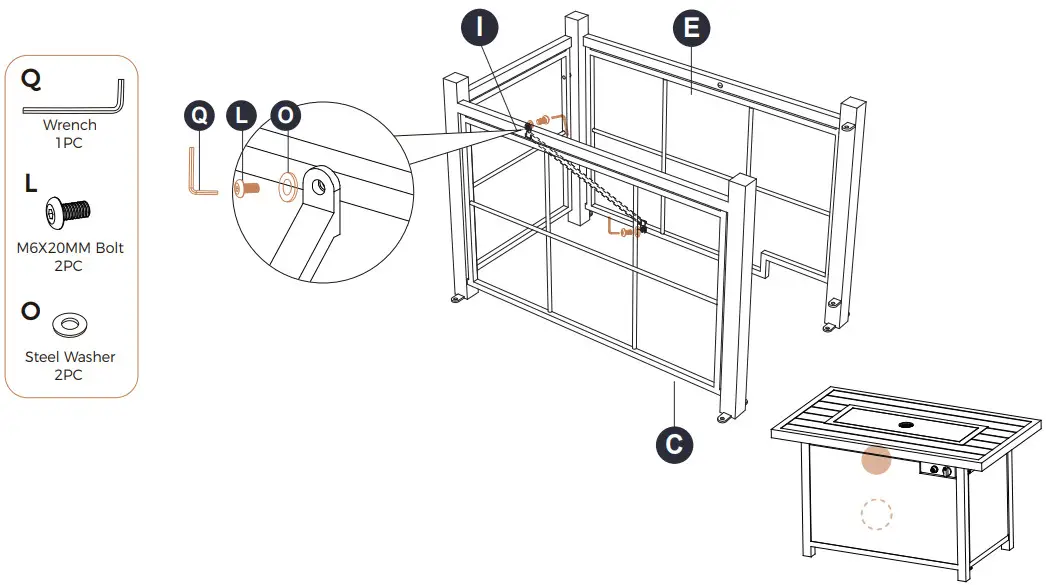 HAPPATIO B09ZQBD7DR Outdoor Fire Tables - Figure 5