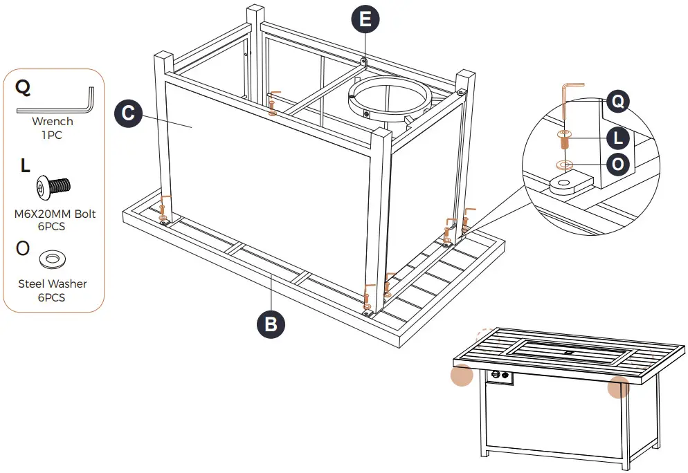 HAPPATIO B09ZQBD7DR Outdoor Fire Tables - Figure 9