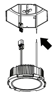dmf DID2 Recessed LED Module - junction box per