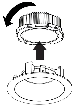 dmf DID2 Recessed LED Module - module and turn module