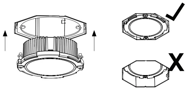 dmf DID2 Recessed LED Module - module into ceiling