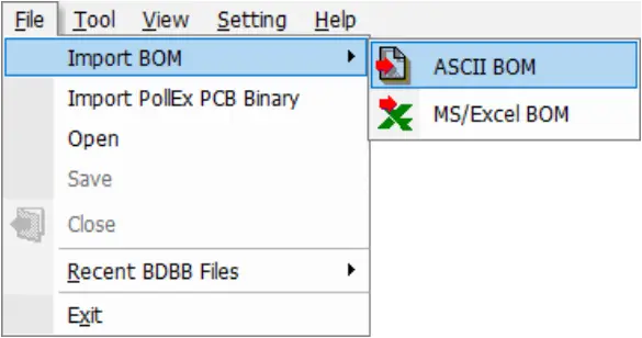 ALTAIR PollEx BOM - Import BOM 1