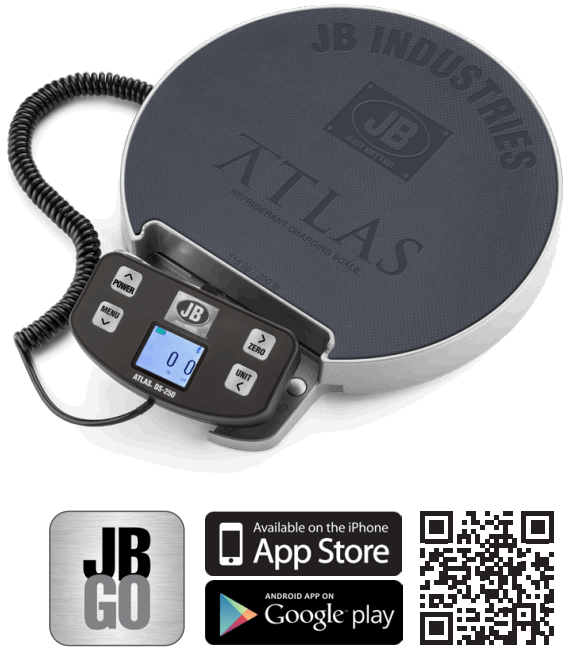 JB DS 250 Atlas Wireless Digital Refrigerant Scale with Wired Handset - FIGURE 1