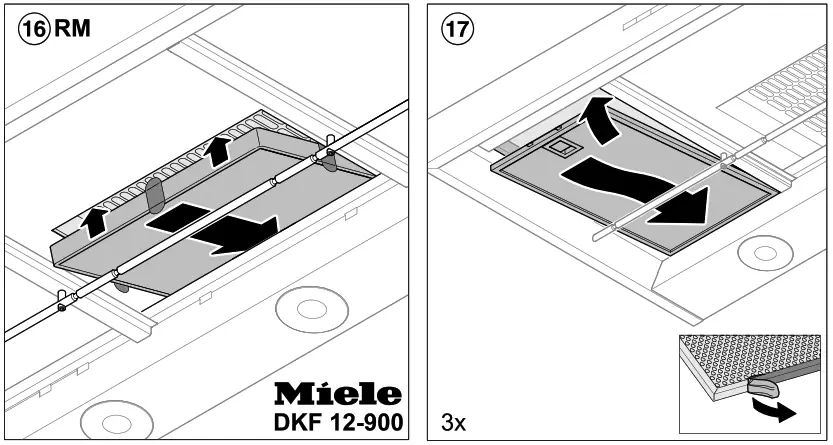 Miele DA 6596 W, DA 6526 W Puristic Canto Wall Mounted Decor Hood - Figure 11