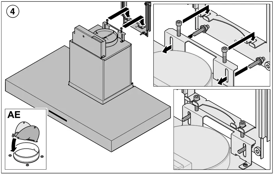 Miele DA 6596 W, DA 6526 W Puristic Canto Wall Mounted Decor Hood - Figure 5