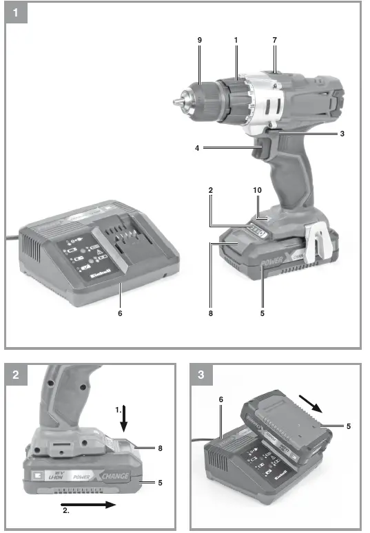Einhell TE-CD 18-2 Li Cordless Drill Screwdriver 1