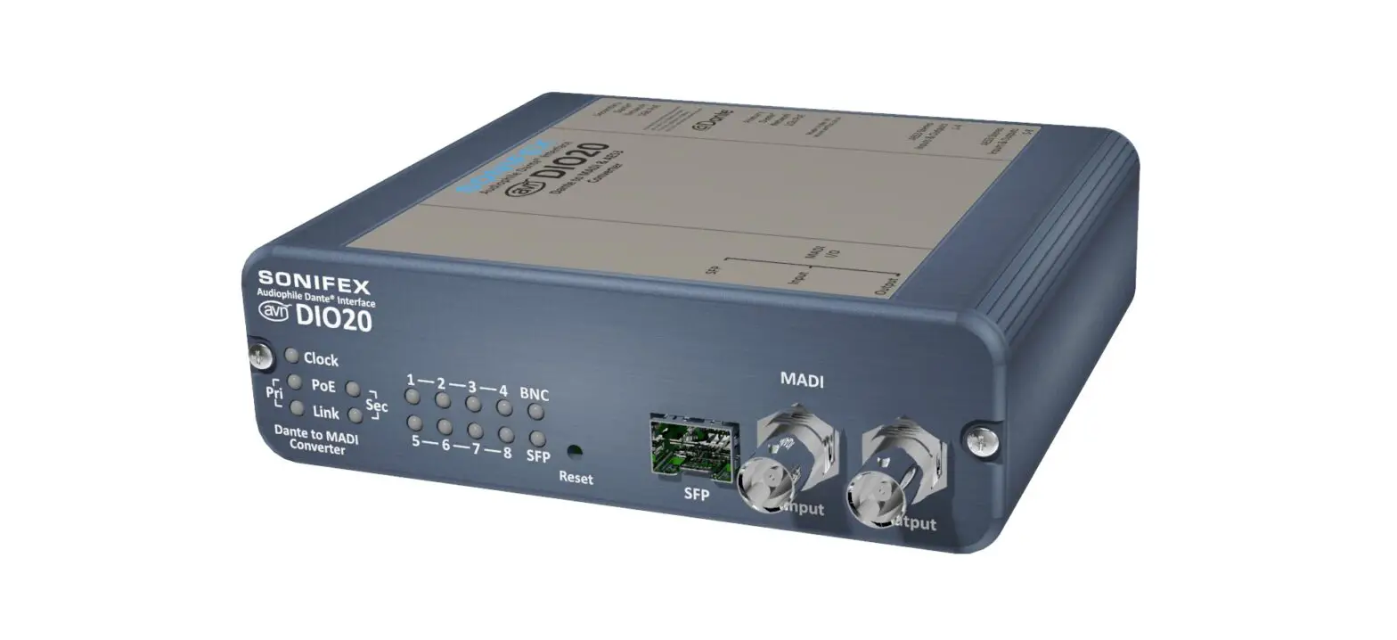 Sonifex Avn-dio20 64 Channel I-o Converter User Manual