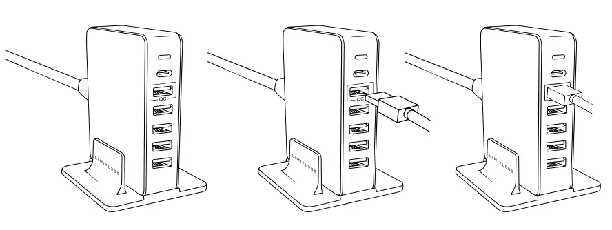 LIMITLESS E236070 6-Port Tower Charger - fig 236