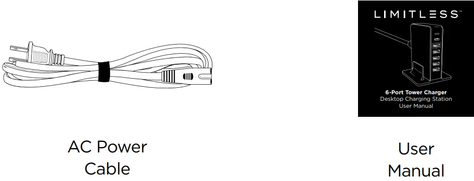 LIMITLESS E236070 6-Port Tower Charger - tools 2