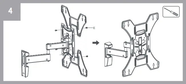 ONE FOR ALL WM4451 Full-Motion TV Wall Mount B04