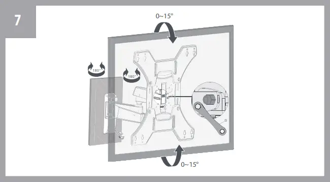 ONE FOR ALL WM4451 Full-Motion TV Wall Mount B07