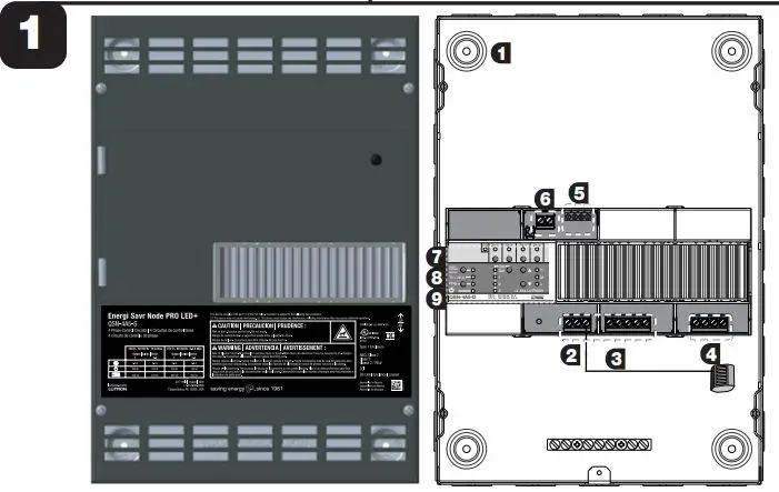 LUTRON Energi Savr Node LED+ Phase Adaptive Installation Guide - Mounting