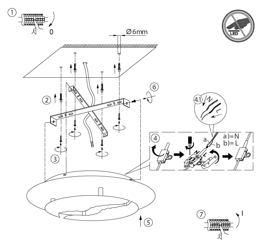 Paul-Neuhaus-6983-Ceiling-Light-Instruction-FIG-3