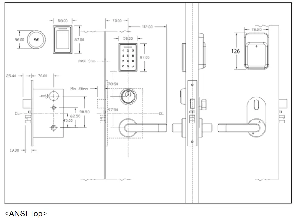 PASSTECH HP 100 Hotel Door Lock 17
