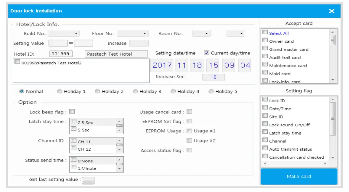 PASSTECH HP 100 Hotel Door Lock 21