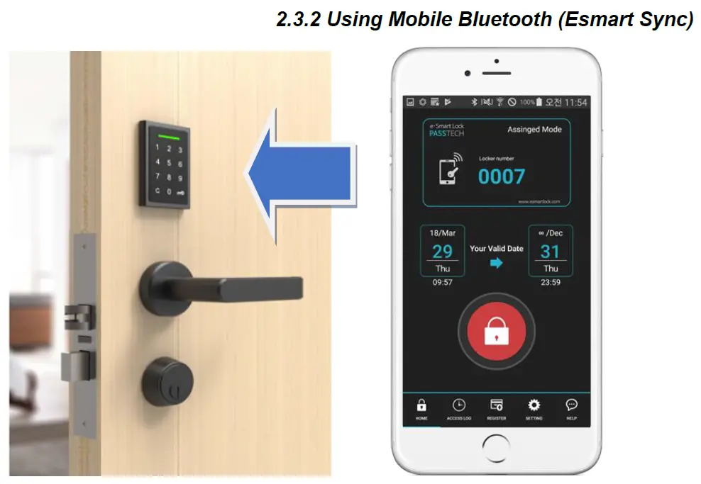 PASSTECH HP 100 Hotel Door Lock 9