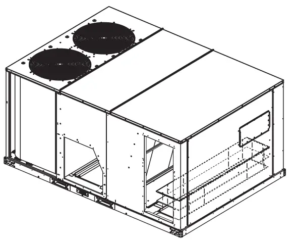 TRANE Technologies FIAHZDC001 Horizontal Duct Conversion Kit Precedent Packaged Rooftop Units - fig 3