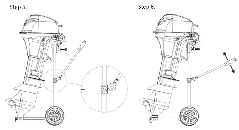 OdeSea TX-65 PRO Outboard Motor Trolley 10