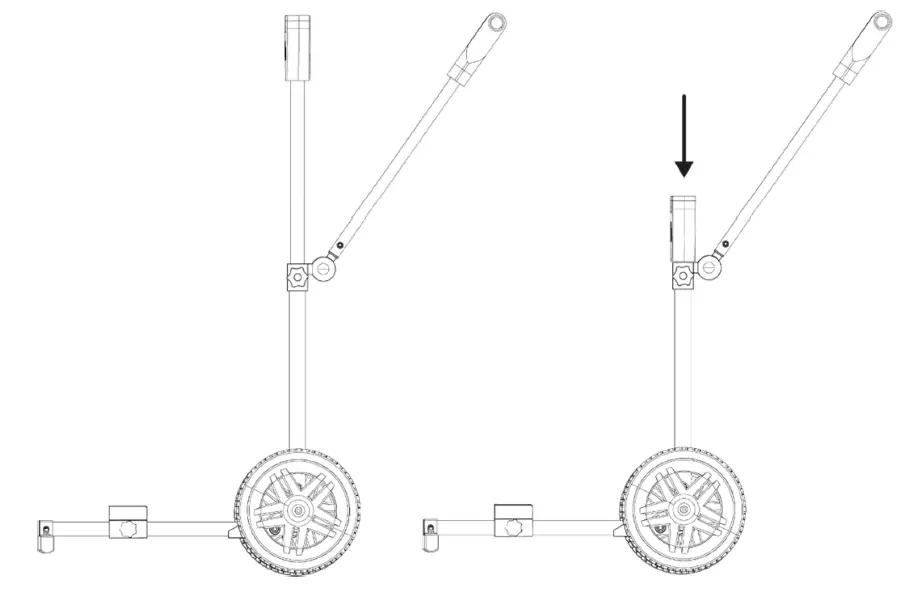 OdeSea TX-65 PRO Outboard Motor Trolley 2
