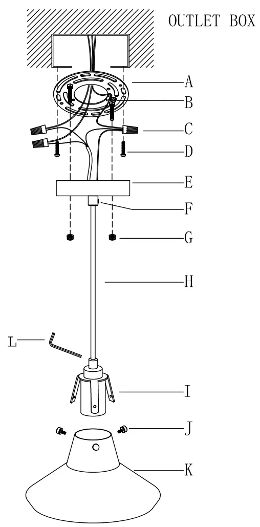 ZEVNI A04934P Matte Black and Gold Metal Modern Contemporary Cone Mini Pendant Light - fig 1