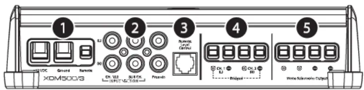 JL AUDIO XDM500 3 500W 3 Channel Amplifier - Fig 1