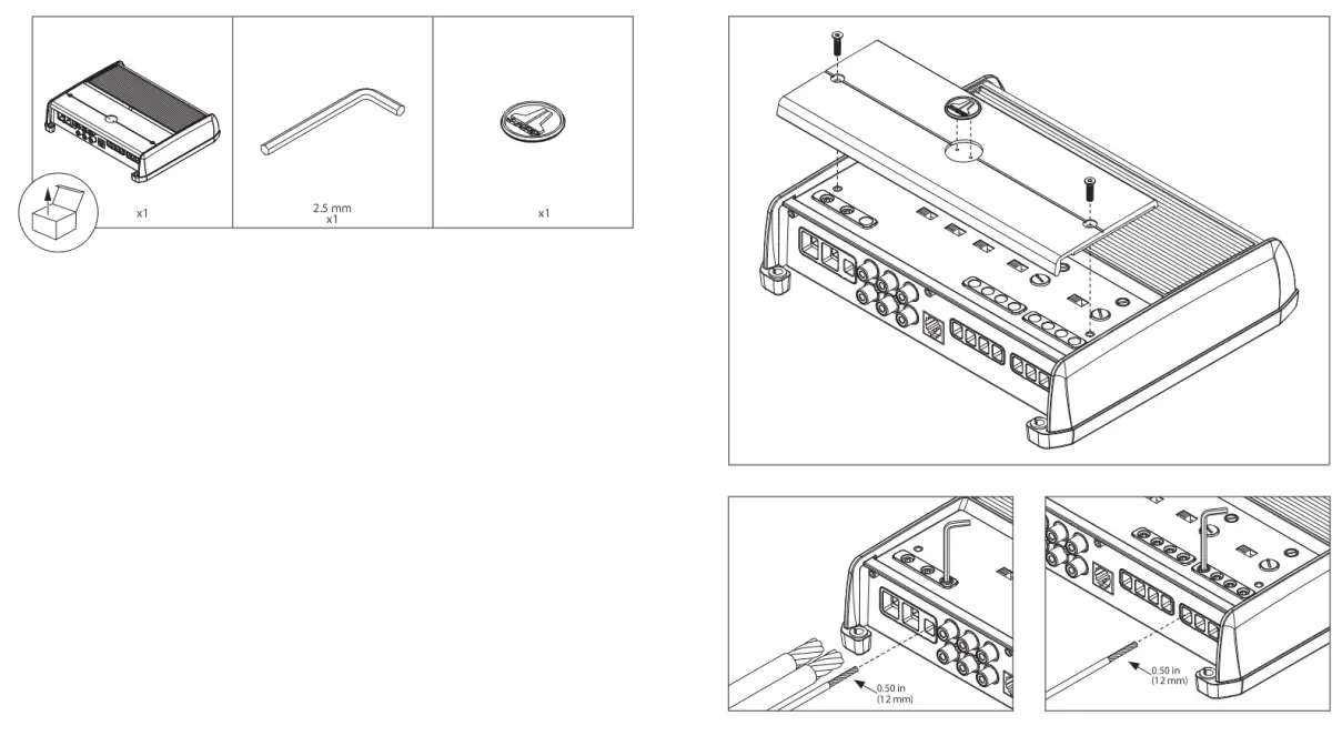 JL AUDIO XDM500 3 500W 3 Channel Amplifier - Fig