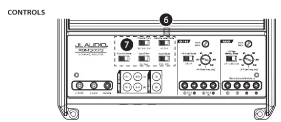 JL AUDIO XDM500 3 500W 3 Channel Amplifier - Fig