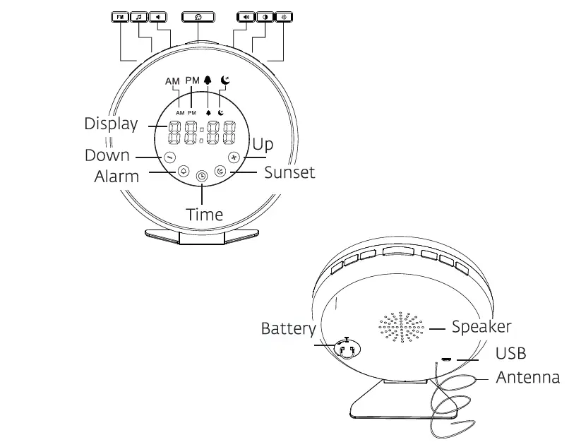 SUNRISE-ALARM-CLOCK-Heavy-Sleepers-User-Manual-fig-1
