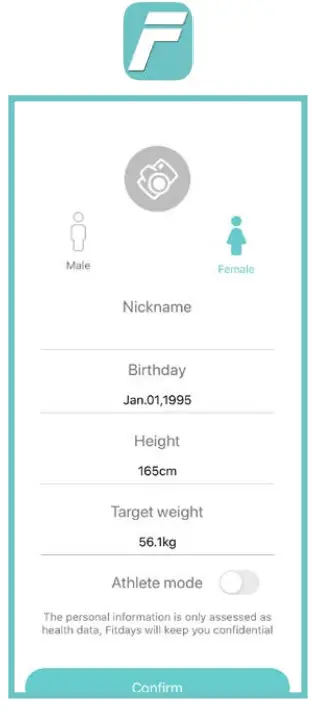 SPORTSTECH BBS300 Body Scale - Personal Settings