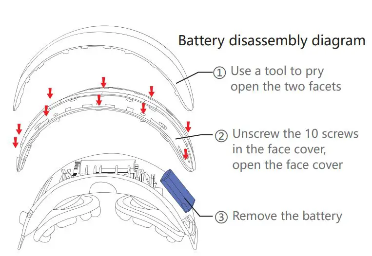 COMFIER CF-6250A Eye Massager with Heat User Manual - Battery reminder