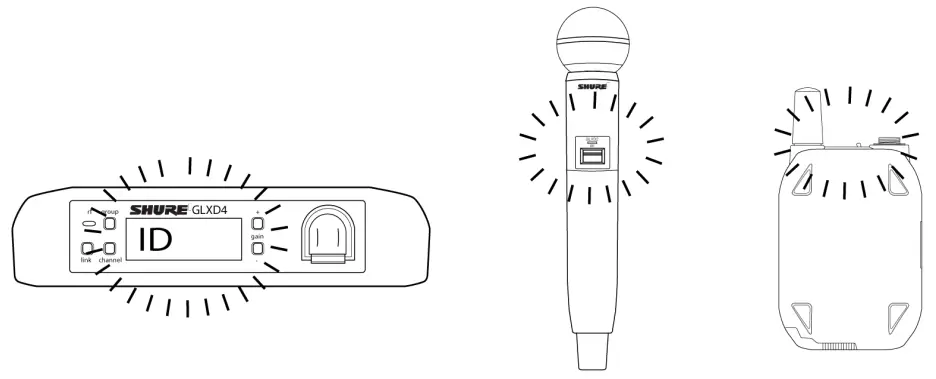 SHURE GLXD4R Plus Rack Mount Receiver - link button
