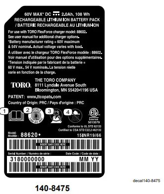 TORO 51831 Flex Force Power System 13 Inch or 15 Inch 60V MAX String Trimmer - SAFETY 8