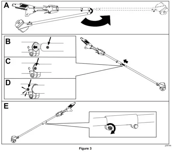 TORO 51831 Flex Force Power System 13 Inch or 15 Inch 60V MAX String Trimmer - Unfolding the Handle